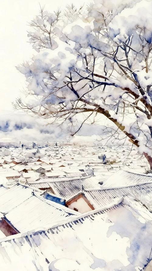 岁暮天雪愿君冬安